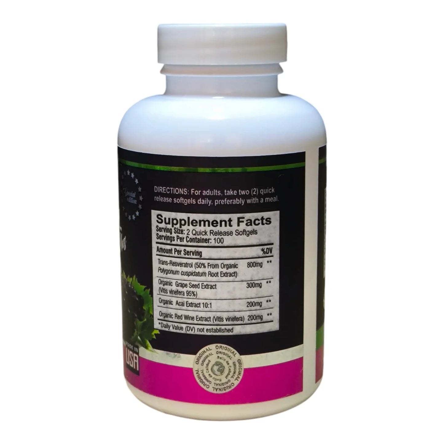 Resveratrol Capsulas X 100