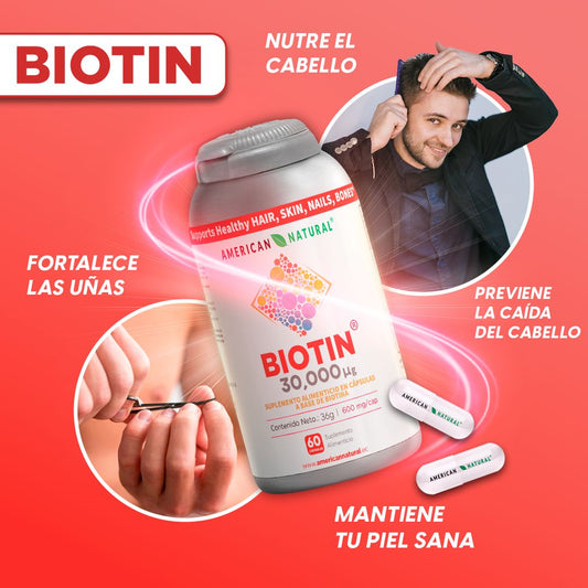 Biotin- ayuda tu cabello y uñas