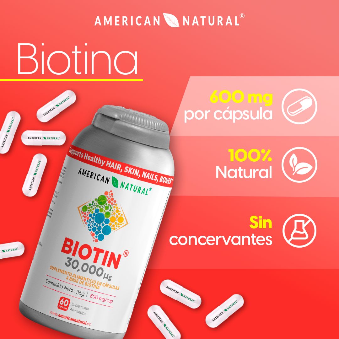 Biotin- ayuda tu cabello y uñas